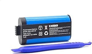 Replacement Battery for Logitech UE MegaBoom 3 S-00147 984-001362 084-000845 Wireless Bluetooth Speaker, fits Part no 533-000116, 533-000138,7.4V/3400mAh