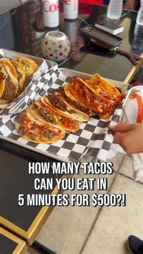 🥗🥩🌯🍟Raina Huang🍔🍗🍕🥙 on Instagram: "Taco Eating Contest with $500 Prize - how many you eating?! @tacochinozandbar"
