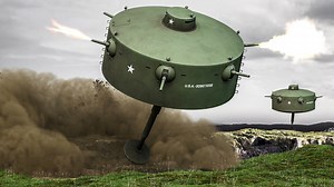 The one-leg hopping tank - the floating pillbox patent