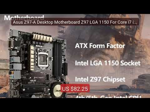 Asus Z97-A Desktop Motherboard Z97 LGA 1150 For Core i7 i5 i3... — Amazing Value 2026 | Must Have!