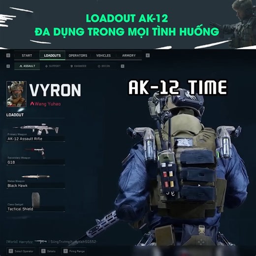 Lụm được quả loadout này của AK-12 trong cuộc thi show loadout của Garena Delta Force cũng ổn áp phết, anh em lắp code thử mà test nhé 👉 AK-12 Assault Rifle-Warfare-6H0NNV400KG9HNAQ4MJ63 cre : VUTKAN 👇 Thông tin cuộc thi thì anh em tham khảo ở đây : https://www.facebook.com/photo?fbid=122135099378813609&set=a.122126913752813609 | Delta Force News