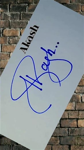 Akash name #art #signature #instagram #drawing #sigma #trending #shortvideo #yputube #calligraphy