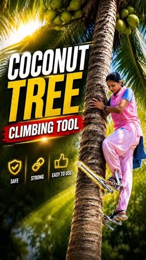 Amazing Coconut Tree Climbing Tool
