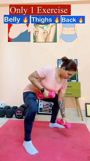 211K views · 1.5K reactions | 1 Exercise to burn  belly thighs back fat fast  #workout #saturday #fitness #motivation #fatburner #yoga #motivation #halloweenworkout #weightlossmotivation | Tanusree Srcd | Facebook