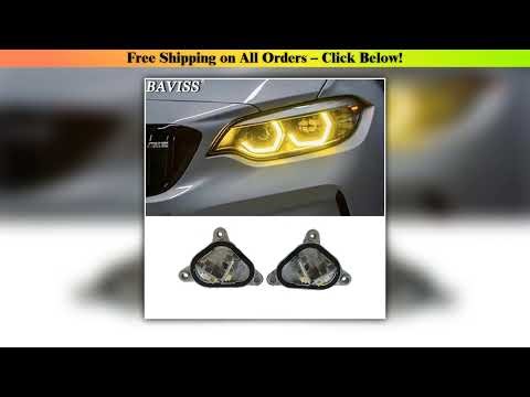 Lemon Yellow Angel Eyes For BMW M2 2 series DRL multicolor LED F22 F23 F87 LCI daytime running