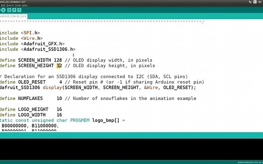 Arduino用I2C控制OLED