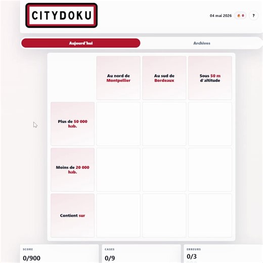 Vous voulez jouer à Métrodoku, mais n'êtes pas assez Parisien (bravo à vous !) pour connaitre les stations de métro ?Découvrez https://t.co/UOYlhZ1yXq, le sudoku des villes françaises !