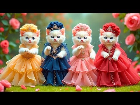 बिल्ली डांस।dudi Dudi Dam dam 🍼💃💃 cats on dance।#cat #funny #dance #kitten #newvideo #catvideos #ai