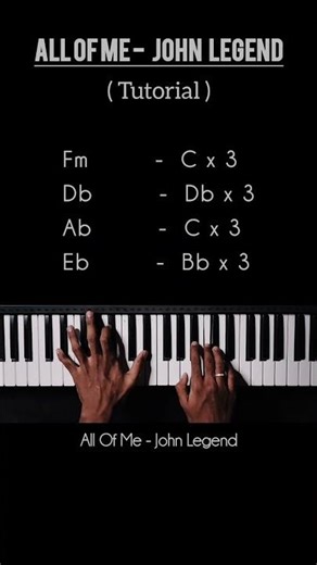 All Of Me (John Legend ) - Tutorial | HARO Music | #shorts