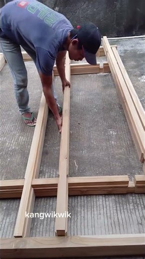 Coupled frame assembly process #woodworking #creative #skills #diy