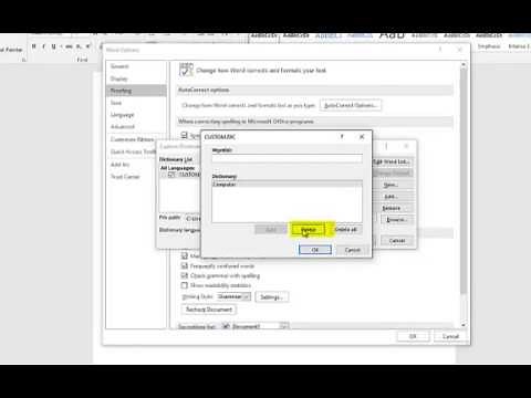How To Remove Words From Dictionary In Microsoft Office
