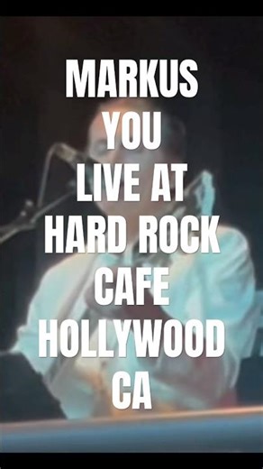 MARKUS - YOU (LIVE EXCERPT AT HARD ROCK CAFE HOLLYWOOD CA)#downtempomusic #livemusic #deephousemusic