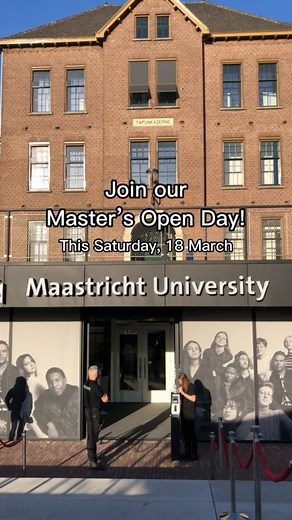 Do you want to learn more about UM's Master programmes, our unique learning approach and studying in the Netherlands' most European university? Then join us this Saturday 18 March for our Master's Open Day! If you have not yet, register via the link in our bio — you can attend either in person or online. See you there! ---- Wil je meer weten over de masteropleidingen van de UM, onze unieke leeraanpak en over studeren aan de meest Europese universiteit van Nederland? Kom dan aanstaande zaterdag 1
