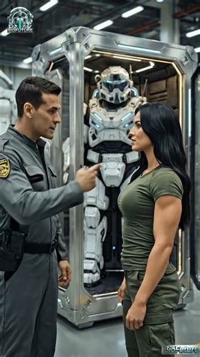 Does This Exosuit Protect Us , Or Replace Us ? #PowerArmor #Exoskeleton #FutureTech