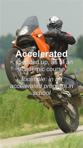 Word of the Day: Accelerated #Shorts