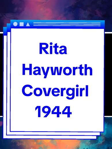 Rita Hayworth dancing on this set that is impossibly high. Cover Girl 1944. #ritahayworth #1940s #oldhollywood #musical