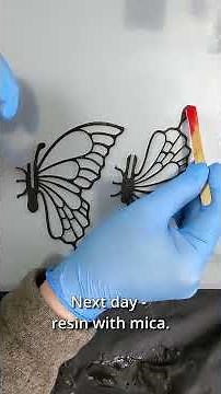 Resin art Butterfly! #epoxy #resinart