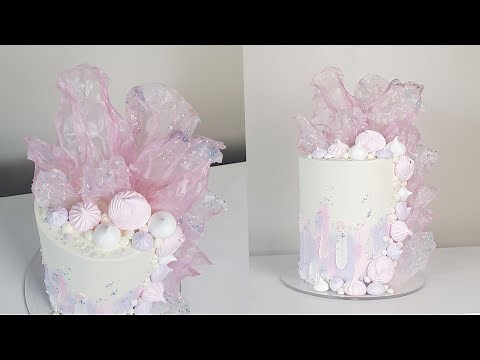 SIMPLE Pallete Knife Buttercream Cake | Trending Cakes |Rice Paper Sails | Cake Decorating Tutorial