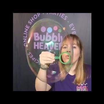 How to blow big bubbles & small bubbles - Free Indoor Workshop Activity Sheet & Instructions