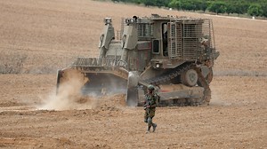 Israel deploys world’s most indestructible bulldozer to plough into Gaza