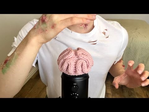 ASMR | Zombie tenderizes and eats your brain (Spooky mouth sounds)
