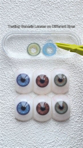 3.9K views · 16 reactions |  Brand New! See how they look on 3 Colored eyes ️ Genesis Green Genesis Blue  Find your perfect match — tap to try! #coleyes #coloredlenses #Coloredlens #eyelens #eyebeauty #fyp #fashioneye #MakeupTrend #newlensday #newlaunch | Coleyes | Facebook