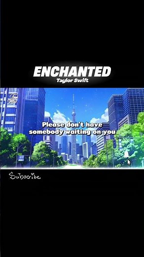 Taylor Swift - Enchanted (Lyrics) #music #lyrics #shorts