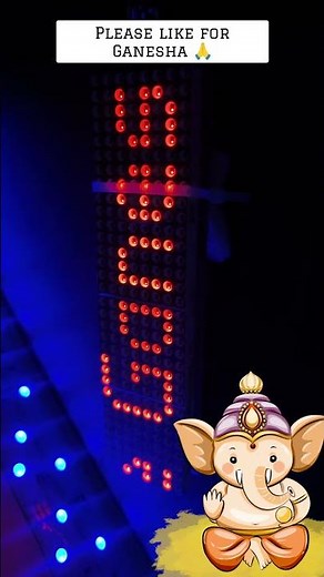 printing name on Led dot Matrix display #shorts