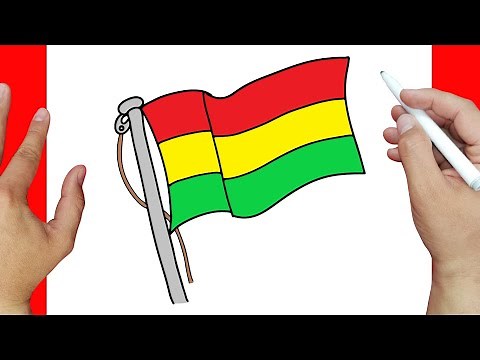 Cómo dibujar la bandera de Bolivia | Dibujos fáciles