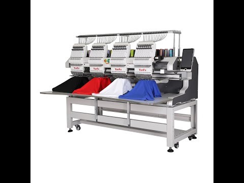 YunFu new 4 heads embroidery machine(best quality in China) #embroiderymachine #embroidery #diy
