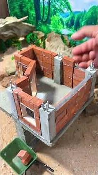 DIY Mini Modern House with Garage | Architecture Model Build