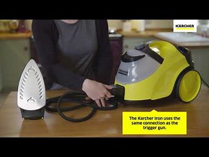 Karcher SC4 Steam Cleaner - How To Attach The Karcher Iron