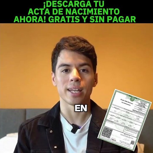 Cómo sacar tu Acta de Nacimiento por internet usando tu CURP guía completa