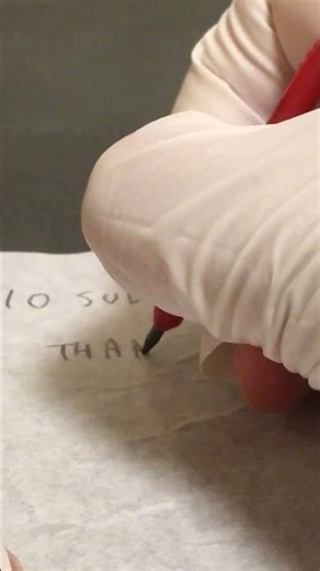 Japanese ASMR / lo-fi / writing on paper sub10! / writing, clinking sounds w/ gloves #ASMR #Shorts