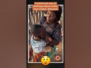 Traditional way of bathing, Hamer tribe, Omo Valley, Ethiopia africa africanculture tribes