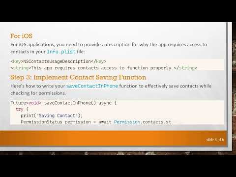 Solving the ContactsService.addContact Issue in Your Flutter App