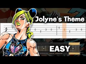 Jolyne's Theme - JoJo's Bizarre Adventure - Guitar tutorial (TAB)