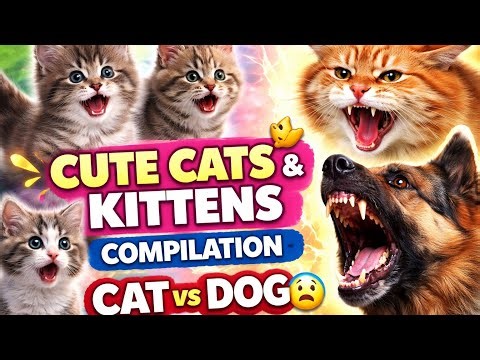 Cute Cats & Kittens Compilation 😻 | Funny Cat Reactions + Cat vs Dog Fight (8:50)‪@Onlymeowvibe‬