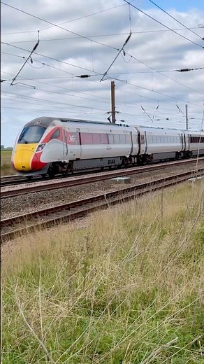 LNER Azuma Train at Speed | North of York Bound for Edinburgh Waverley