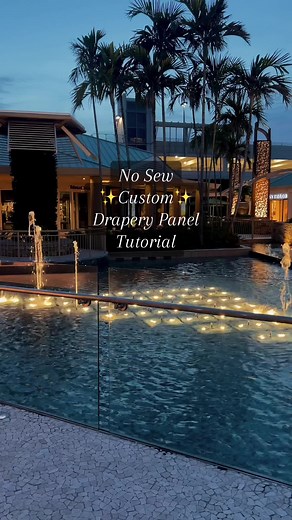 DIY No Sew Custom Curtain Tutorial
