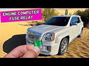 GMC TERRAIN Engine Computer Engine Control Module Fuse Relay Location Replacement 2010 2011 2012 201