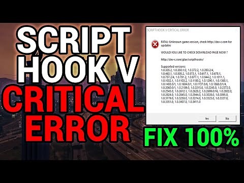 How to Fix Script Hook V Critical Error in GTA 5 (2025 Update) | Easy Step-by-Step Guide!