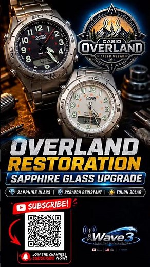 Casio Overland Gets Sapphire Glass | Titanium Field Watch