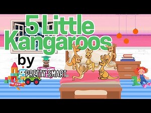 5 Little Kangaroos Jumping on the Bed // PRETTY SMART TV counting backward learning videos for kids