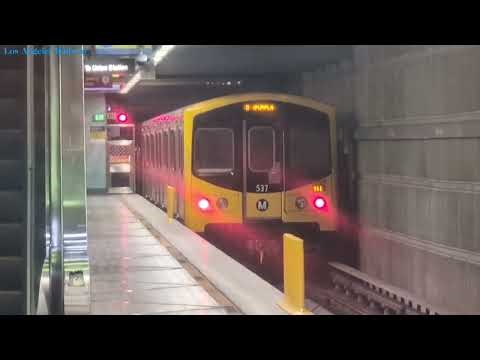 Metro is now Running their trains Through the New Metro D line train Extension Phase 1 Tunnels!