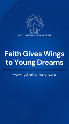 Faith builds dreams. Education makes them possible.💙 Join us in empowering young minds through love and learning. #BackToSchoolBlessing #FaithInEducation #FaithInGodCharityMissions #ChristianCharity #SupportChildren #HopeForTheFuture #EducationForAll | Faith in God Charity Missions