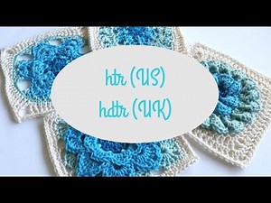 Half triple crochet (htr US) or Half double treble crochet (hdtr UK) by Shelley Husband Spincushions