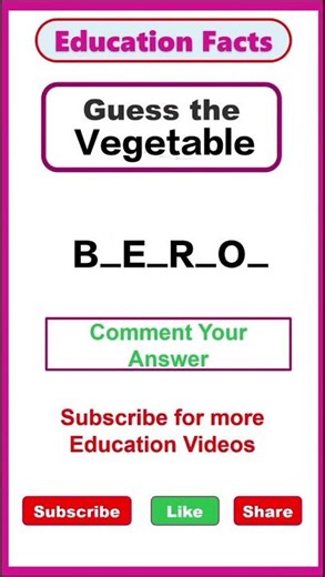 Can you guess this vegetable name 🧐🧐 #viral #trending #shorts #usa #usashorts