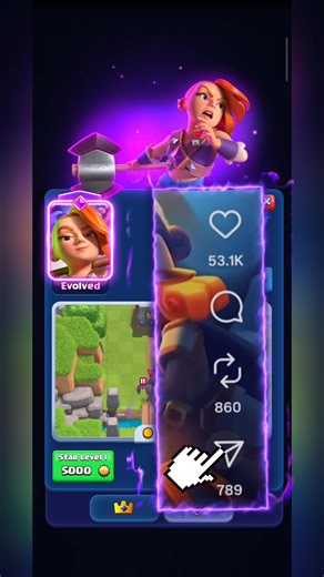 @plaiova.hub on Instagram: "Let's get all the Evolutions ⚡❤️ #clashroyale #evolutions #evocards #newcard #strategygames #mobilegame #viral #plaiova"