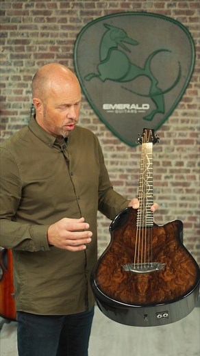 The Emerald X10 is where the worlds of acoustic and electric meet. Featuring a slim neck designed for speed and comfort, as well as a contoured heel and cutaway that allow the player to easily reach even the highest of notes on its carbon fiber body, the X10 is the perfect live performance guitar. Learn more: https://emeraldguitars.com/product-category/current-stock/filter/tax/x10/ | Emerald Guitars